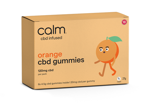 Orange CBD Gummies 6 Pack - 120mg