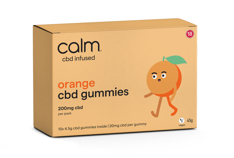 Orange CBD Gummies 10 Pack - 200mg